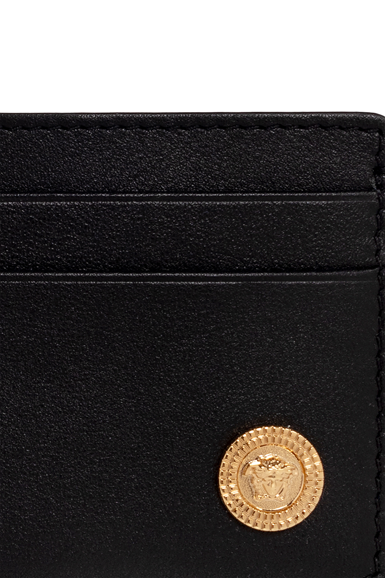 カードケース・名刺入れ VERSACE Versace 1011452 1A03190 1B00V Medusa Bigi Card Walle Medusa Biggie Cardholder Black,Gold | VERSACE US